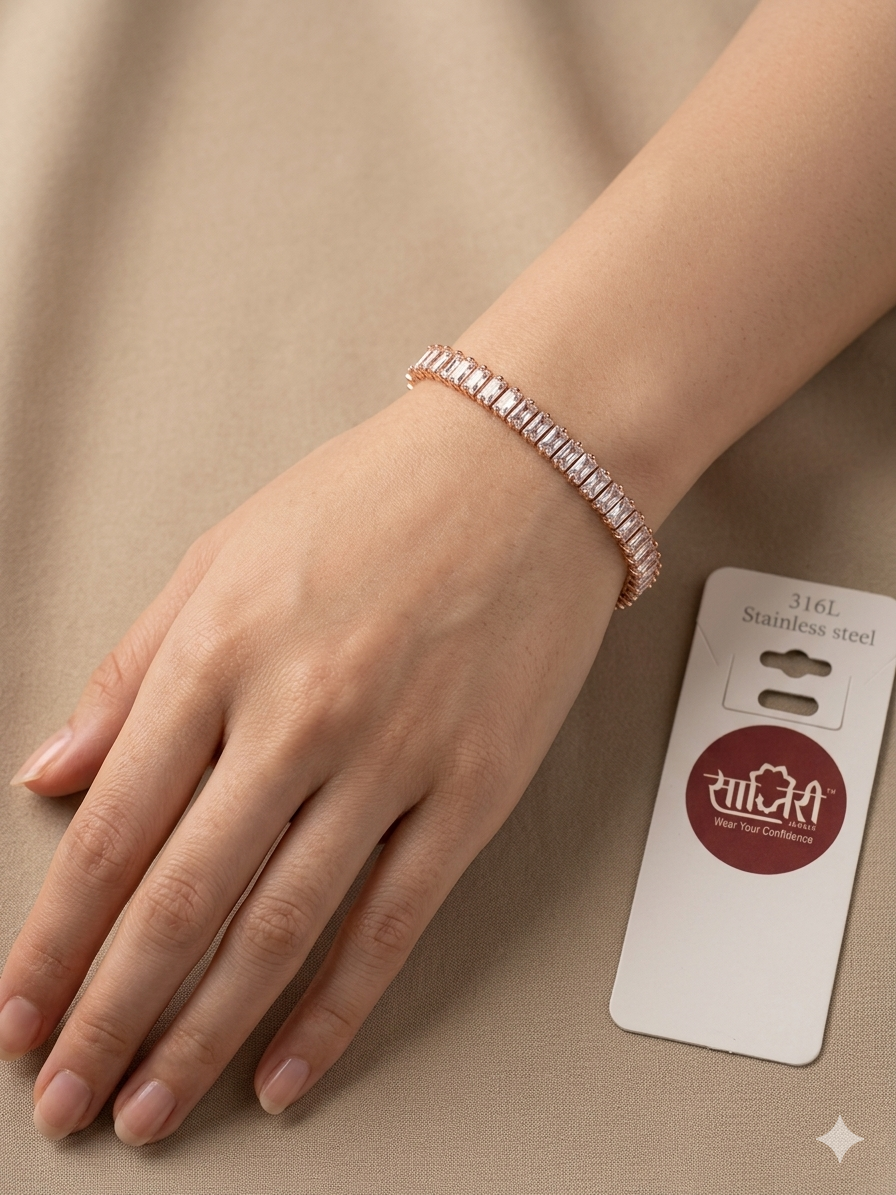 ROSE GOLD DIAMOND BRACLET