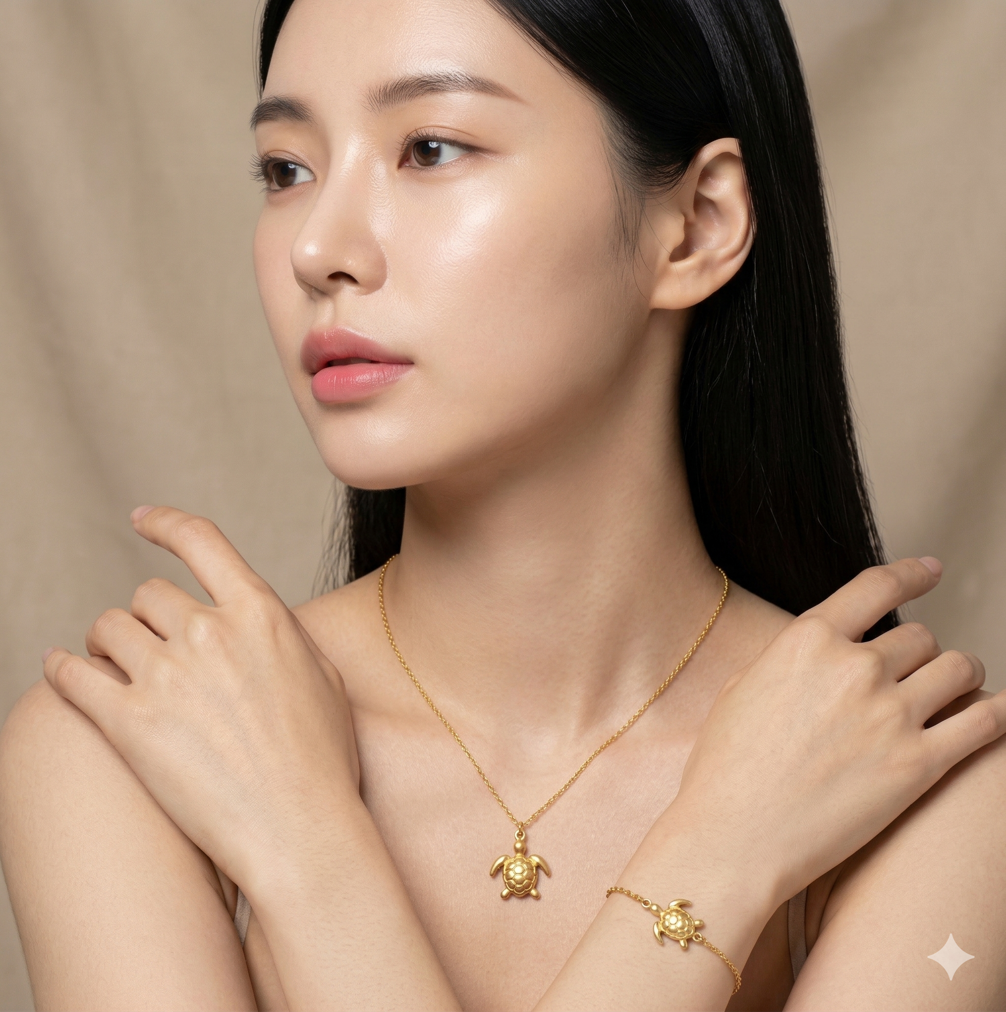 light chain with tortoise pendent AT1