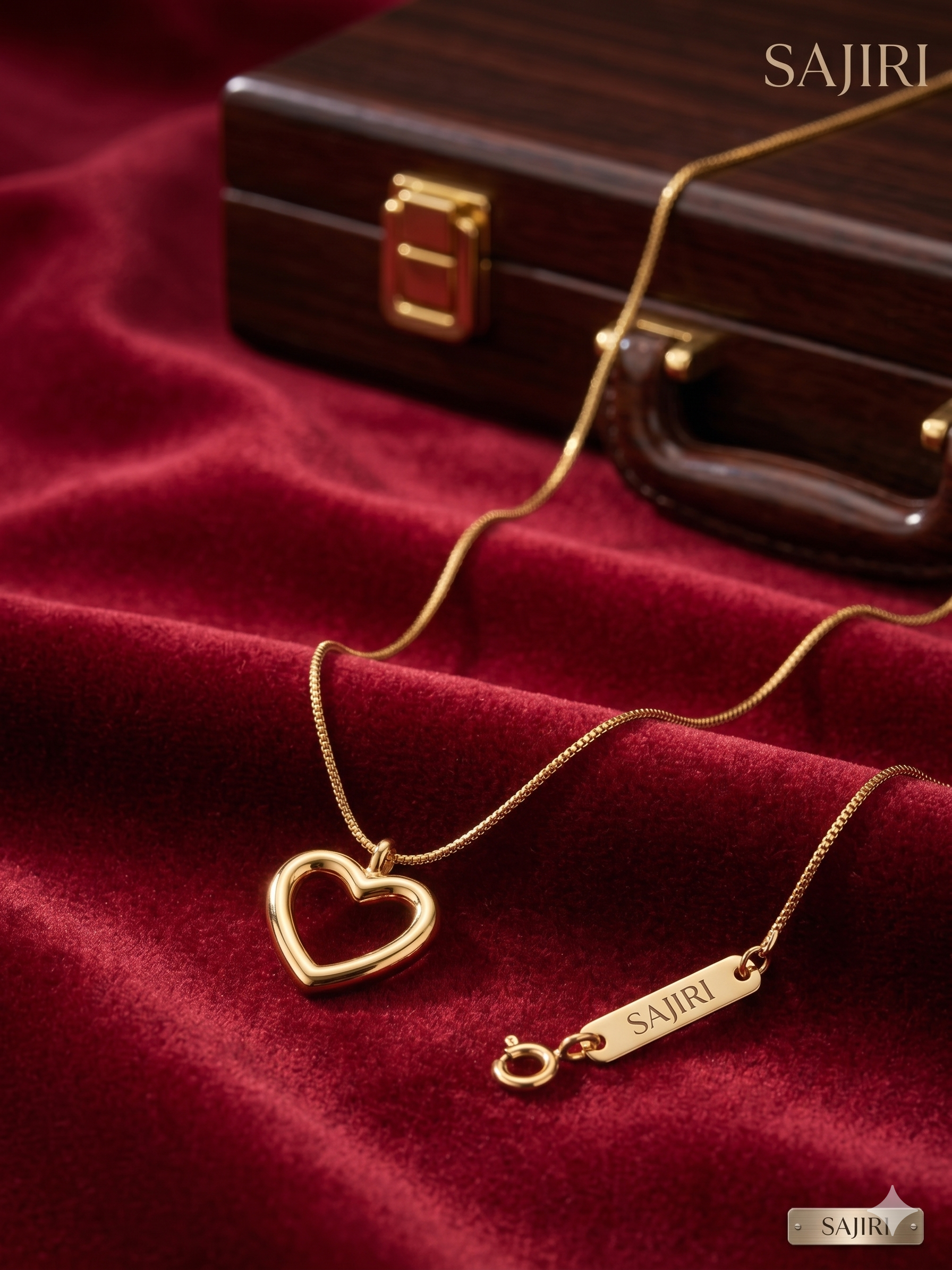 GOLD PLATED HEART PENDENT CHAIN