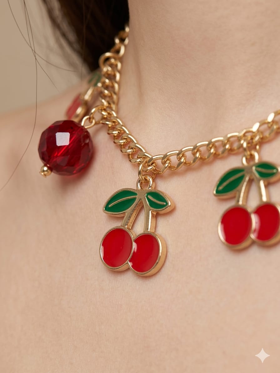 charm red fruit chain