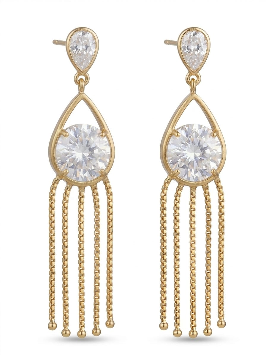 dimaond with 4 hanging chain