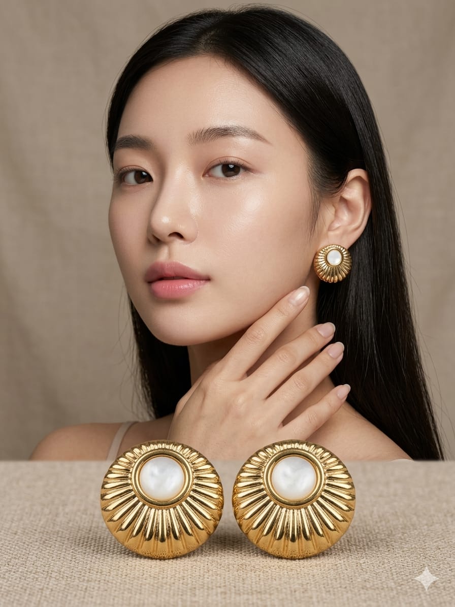 rounnd gold plated lining